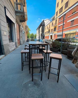 sgabelli e tavoli alti