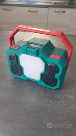 Faretto led 1500LM con radio e Bluetooth 