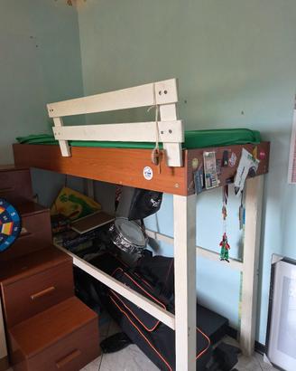 struttura letto a soppalco  77x195
