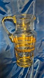 Brocca Vintage anni 50 intarsiata in oro 