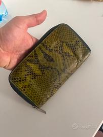 Portafoglio pitone vintage