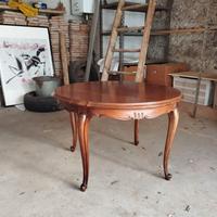 Tavolino rotondo in legno