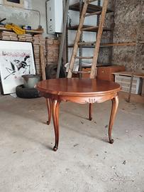 Tavolino rotondo in legno