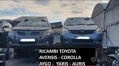 TUTTI RICAMBI TOYOTA AVENSIS YARIS AYGO AURIS CORO