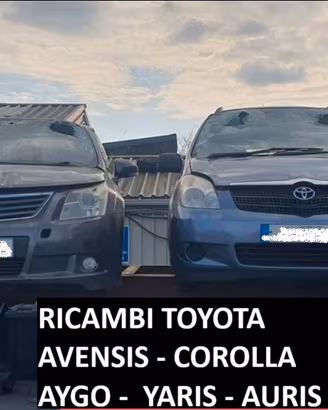 TUTTI RICAMBI TOYOTA AVENSIS YARIS AYGO AURIS CORO
