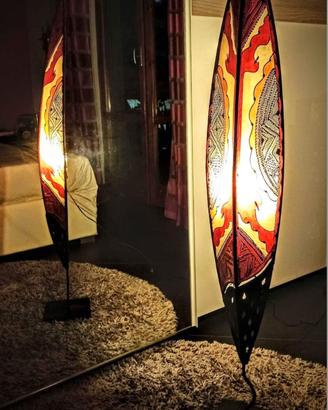 Lampada Artigianato Etnico Marocco Pelle - 1metro 