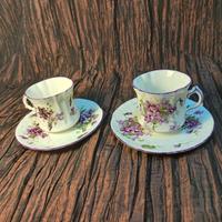 Set tête-à-tête vintage in fine bone china inglese