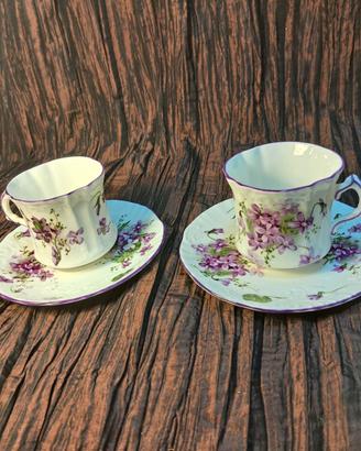 Set tête-à-tête vintage in fine bone china inglese