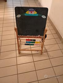 lavagna in legno per bambino con abecedario 