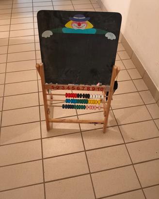 lavagna in legno per bambino con abecedario 