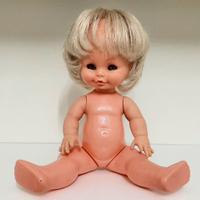 Bambola vintage "Migliorati", vinile e plastica