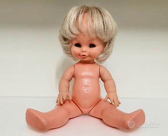 Bambola vintage "Migliorati", vinile e plastica