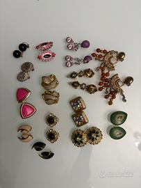 14 paia orecchini vintage