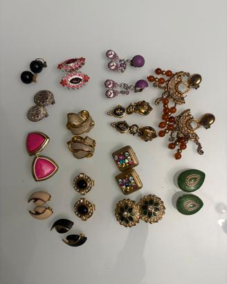 14 paia orecchini vintage