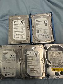 Lotto 5 Hard Disk 3,5” 500GB -2TB SATA 7200RPM