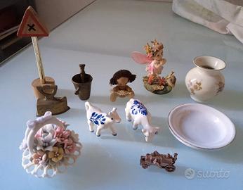 miniature vintage in materiali diversi