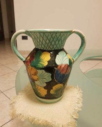 VALLAURIS vaso vintage multicolore modernariato