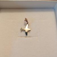 Ciondolo aeroplano Dodo Mariani argento e oro rosa