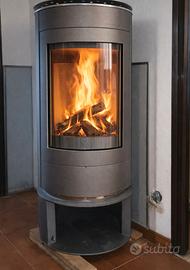 Stufa a legna Edilkamin Roller 6 kW orientabile