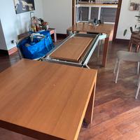 Tavolo allungabile in legno