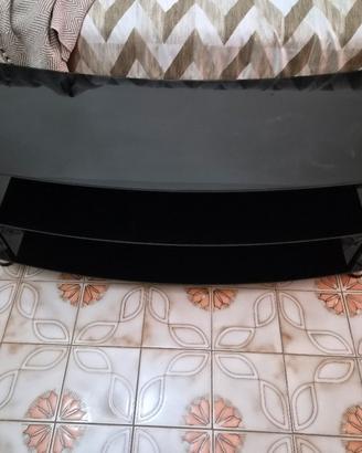mobiletto in vetro nero