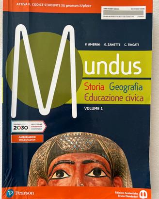 STORIA E GEOGRAFIA 9788869106699 MUNDUS 1