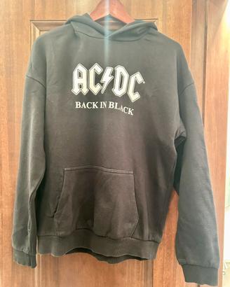 Felpa AC/DC “Back in Black”  taglia M - Cappuccio