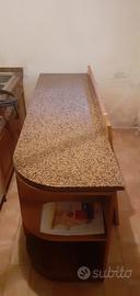 Piano granito rosa sardo cm 60x212