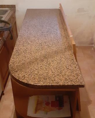 Piano granito rosa sardo cm 60x212