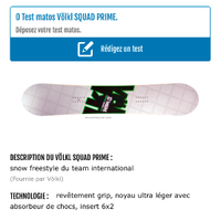 Snowboard volk squod prime 157