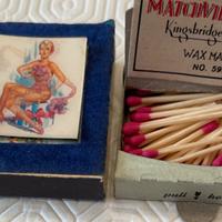 Fiammiferi USA vintage con pin up