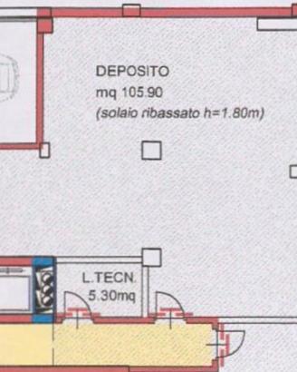 Deposito magazzino 105mq