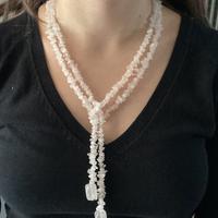 collana in quarzo rosa naturale