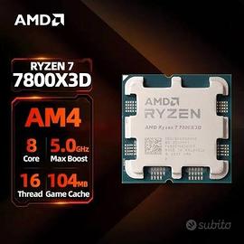 Processore CPU AMD Ryzen 7 7800x3d per PC gaming