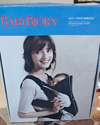 Marsupio BabyBjorn Baby Carrier Miracle MAI USATO