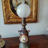 Lampada  antica in limoges