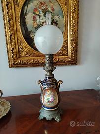 Lampada  antica in limoges