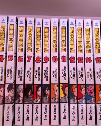 my hero academia manga dall’uno al diciassette