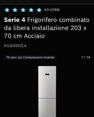 frigo bosch kgn49xiea