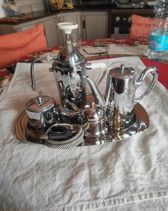 Set caffè Vev Viganò acciaio inox 