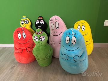 Set peluche Barbapapa’- 7 personaggi