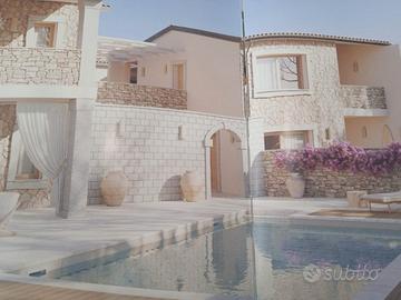 Chia, nuova costruzuione con piscina