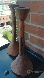 2 candelabri in stile etnico