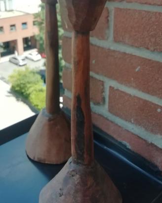 2 candelabri in stile etnico
