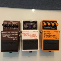 Boss pedali chitarra DF-2 TU-2 OC-3