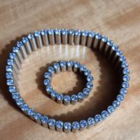 Raccoale e anello argentato con Swarovski lilla