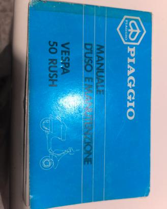 manuale d' uso e manutenzione vespa 50 pk rush