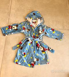 Accappatoio Topolino Cappuccio NUOVO 12/18 mesi