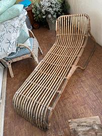 Chaise longue Rattan Ikea Jassa