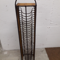 Porta CD in metallo nero altezza=72